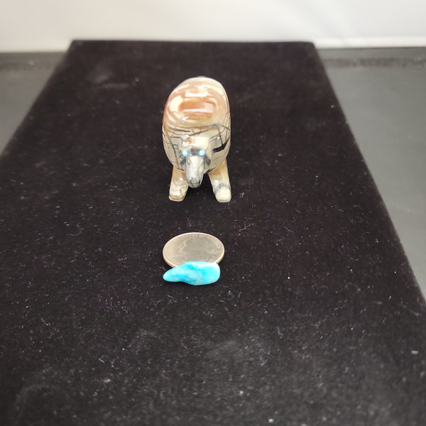 Picasso marble lion fetish carving