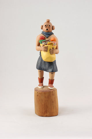 Zuni Mudhead Offerings Kachina by William Lucio - Turquoise Village - 1
