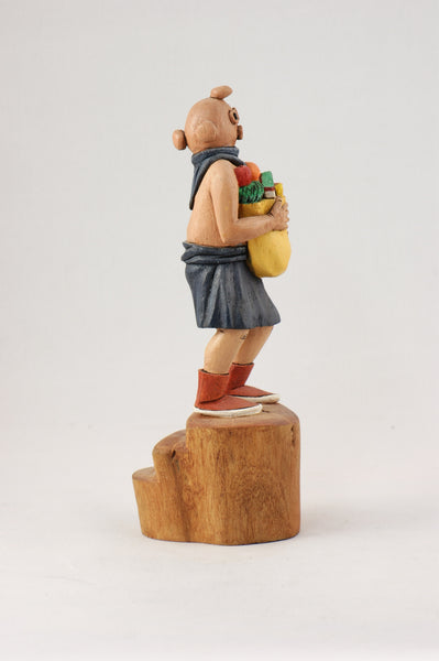 Zuni Mudhead Offerings Kachina by William Lucio - Turquoise Village - 4