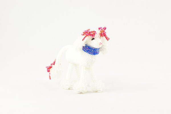 Zuni Native American Beaded Poodle - Turquoise Village