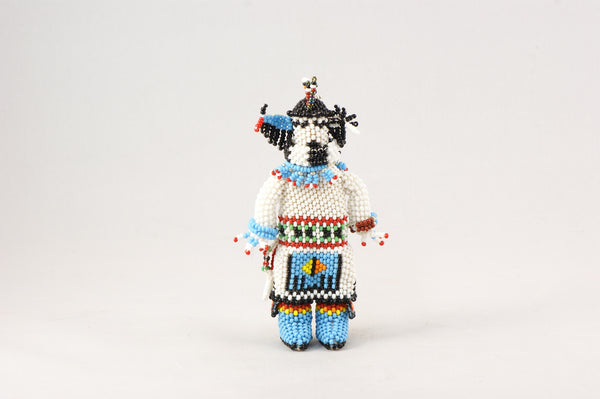 Zuni Longhorn Kachina Beaded Doll - Turquoise Village
