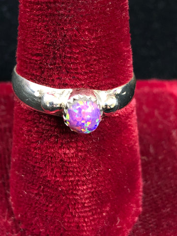 Pink opal ring