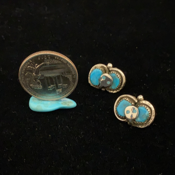 Zuni snake post earrings