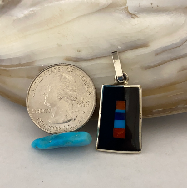 Zuni inlay pendant