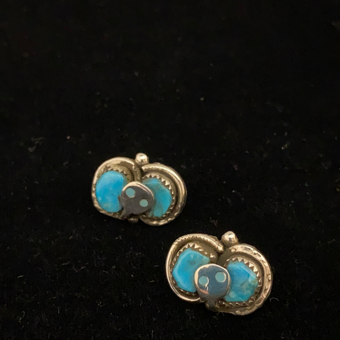 Zuni snake post earrings