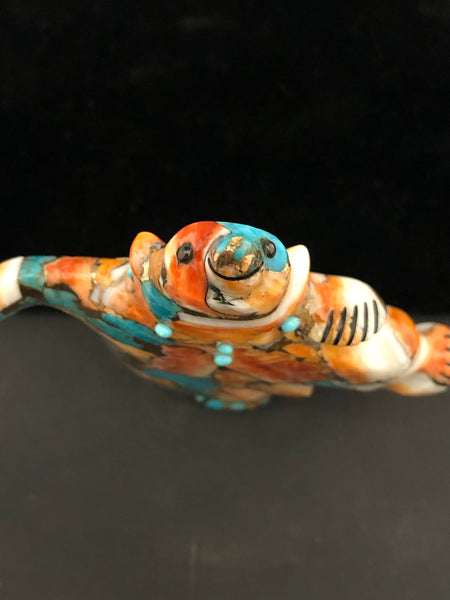 Compressed “dancing bear” carving