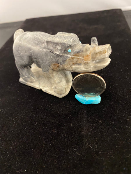 Injured Wild Boar Fetish-Carving