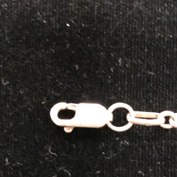 Turquoise and silver link bracelet