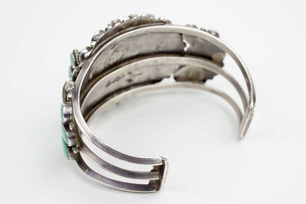 Marbled Turquoise Clusterwork Navajo Watch - Turquoise Village - 3