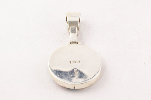 Navajo Inlay Multistone Pendant by Harold Smith - Turquoise Village - 2