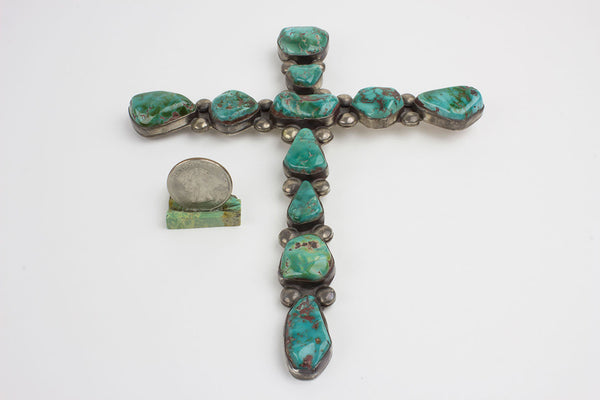 Sterling Silver /w Turquoise Cross Pendant by G. Boyd - The Crosby  Collection Store